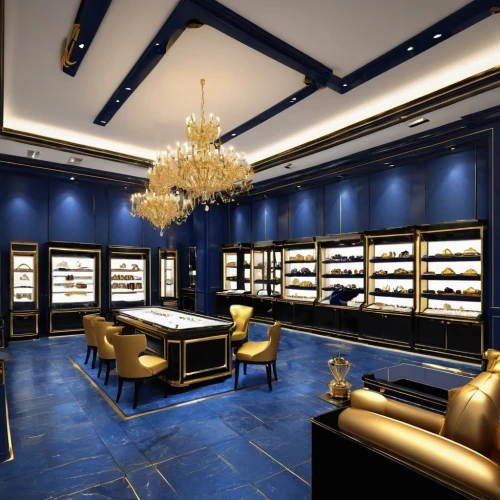 gold bar shop,gold shop,jewelry store,jewelers,jewellers,walk-in closet,showrooms,cartier,perfumery,boutique,opulently,opulence,opulent,closets,richemont,boutiques,dark blue and gold,luxury home interior,blue room,poshest,Unique,Pixel,Pixel 05