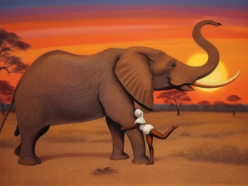 circus elephant,african elephant,elephantine,african bush elephant,silliphant,elephunk,triomphant,elephant,pachyderm,olifant,elefant,african art,water elephant,mahout,cartoon elephants,tantor,girl elephant,elefante,elephant tusks,loxodonta,Illustration,Realistic Fantasy,Realistic Fantasy 21