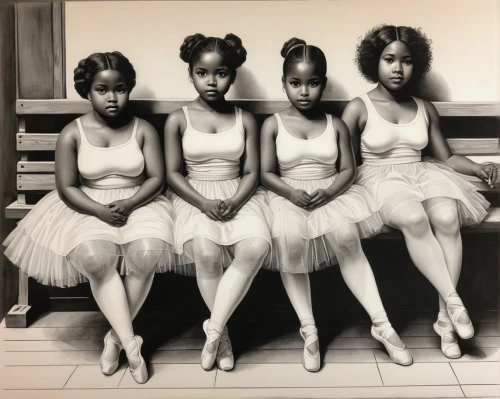 afro american girls,beautiful african american women,shirelles,marvelettes,ronettes,velvelettes,ballerinas,debutantes,spelman,dreamgirls,ailey,tutus,vintage girls,maidservants,supremes,bunheads,hansberry,nubians,empresses,stargard,Illustration,Paper based,Paper Based 30