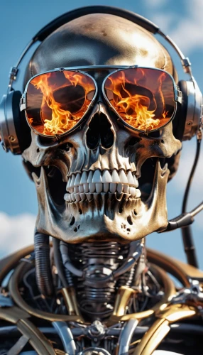 panhead,endoskeleton,burning man,skull racing,aviator,aviators,garrison,terminator,nitromethane,ironhead,vintage skeleton,boneshaker,steampunk,motograter,skull mask,drone pilot,metalhawk,afterburner,crossbones,ghostriders,Photography,General,Realistic