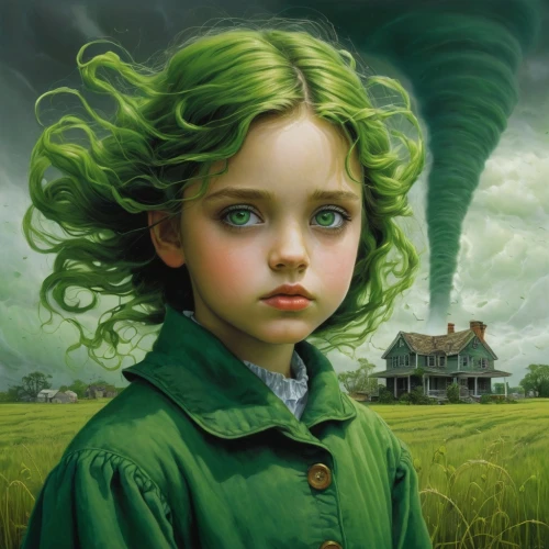 little girl in wind,schierstein,schierholtz,green,schierke,mystical portrait of a girl,verde,greenness,green aurora,aaaa,green landscape,patrol,greensleeves,greened,the little girl,greenie,girl with tree,saria,verte,savickas,Illustration,Realistic Fantasy,Realistic Fantasy 05