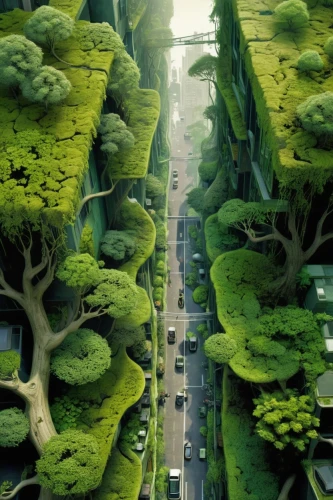 forest road,cartoon forest,autopia,tree-lined avenue,tree canopy,green forest,tree grove,green trees,moss landscape,ecotopia,maple road,city highway,green valley,arbor,trees,animal lane,tree lined avenue,palma trees,plant tunnel,uzak,Illustration,Realistic Fantasy,Realistic Fantasy 29