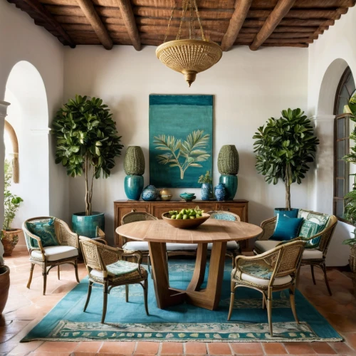 dining room table,dining table,breakfast room,dining room,interior decor,contemporary decor,tablescape,moroccan pattern,decor,turquoise leather,palmilla,decors,turquoise wool,modern decor,spanish tile,easter décor,luxury home interior,interior design,decoratifs,masseria,Photography,Documentary Photography,Documentary Photography 14