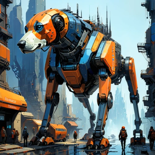 foxhound,walle,cyberdog,tau,mech,sci fi,huffer,prowl,robotlike,cybernetic,patlabor,tankor,neuromancer,scifi,mecha,claptrap,bipeds,armored animal,forerunner,hound,Conceptual Art,Sci-Fi,Sci-Fi 01