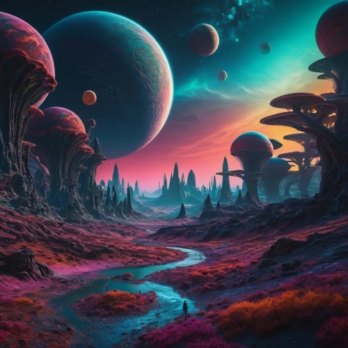 alien planet,alien world,fantasy landscape,futuristic landscape,mushroom landscape,lunar landscape,barsoom,planet alien sky,planet eart,desert planet,planet,panspermia,planetary,gliese,space art,planets,fantasy picture,3d fantasy,dreamscape,extrasolar,Photography,General,Fantasy