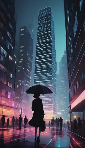 cybercity,shinjuku,cyberpunk,shanghai,cityscape,guangzhou,skyscrapers,cityzen,tokyo city,skyscraper,dystopian,cybertown,world digital painting,bladerunner,futuristic landscape,tokyo,futuristic,metropolis,sci fiction illustration,rainfall,Illustration,Abstract Fantasy,Abstract Fantasy 05