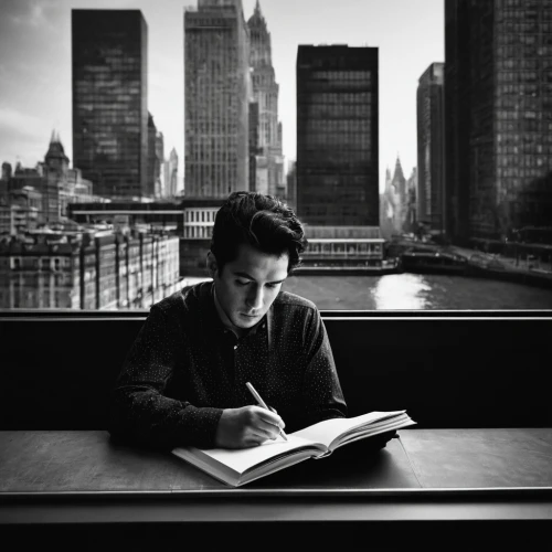 nypl,salinger,calvino,city ​​portrait,reading,livescribe,high fidelity,author,readers,perusing,gladwell,newspaperman,newspaper reading,reader,leser,writing,highsmith,llibre,litterateur,memoirist,Photography,Black and white photography,Black and White Photography 01