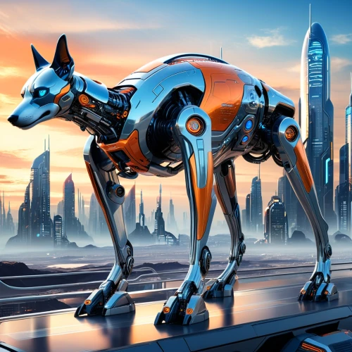 foxhound,cyberdog,starlink,quadrupeds,quadruped,krypto,sci fiction illustration,saluki,skyclan,canidae,canid,cerberus,starfox,animatrix,foxman,garrison,constellation wolf,greyhound,cybercity,dog illustration,Conceptual Art,Sci-Fi,Sci-Fi 04