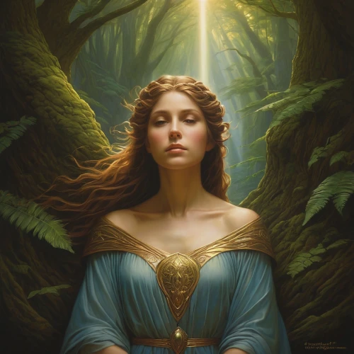 mystical portrait of a girl,fantasy portrait,frigga,galadriel,the enchantress,dryad,sorceror,sigyn,priestess,persephone,elenore,margaery,lorien,sorceress,karakas,druidic,margairaz,faerie,fantasy art,blue enchantress,Conceptual Art,Fantasy,Fantasy 28