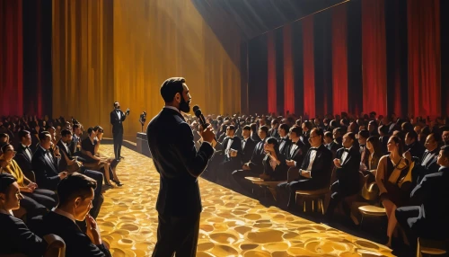 audience,conductor,oscarcast,cinema,cabaret,orchesta,orchestre,concerto,oscars,master of ceremony,thumb cinema,orator,jasinski,conductors,serenata,showbusiness,oratorical,symphony orchestra,mastersingers,speech,Art,Artistic Painting,Artistic Painting 04