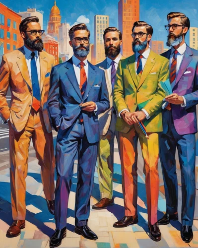 sprezzatura,vaughters,gentleman icons,tailors,businessmen,antibalas,men's suit,groomsmen,industrialists,businesspersons,proletarians,plainclothesmen,suiters,futurists,clothiers,businesspeople,men clothes,intelligentsia,televangelists,madmen,Conceptual Art,Oil color,Oil Color 25