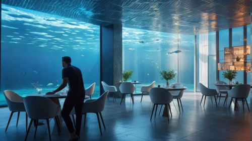 underwater background,aqua studio,underwater landscape,fine dining restaurant,aquariums,underwater oasis,aquarium,underwater playground,ocean underwater,beach restaurant,subaquatic,seaquarium,aquacultural,largest hotel in dubai,water cube,cube sea,oceana,marine tank,seasteading,atlantik,Photography,General,Realistic