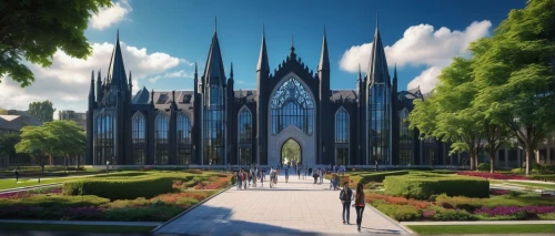 triforium,nidaros cathedral,gothic church,cathedral,cathedrals,neogothic,ulm minster,gondolin,basiliensis,geass,haunted cathedral,adelaar,magisterium,xenosaga,reichstadt,the cathedral,spires,expiatory,archbishopric,templedrom,Illustration,Realistic Fantasy,Realistic Fantasy 46