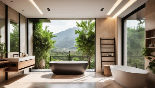 luxury bathroom,modern minimalist bathroom,interior modern design,luxury home interior,bath room,beauty room,modern decor,amanresorts,bamboo curtain,interior design,modern room,bamboo plants,contemporary decor,great room,interior decoration,penthouses,black bamboo,solarium,bathroom,bagno,Art,Classical Oil Painting,Classical Oil Painting 37