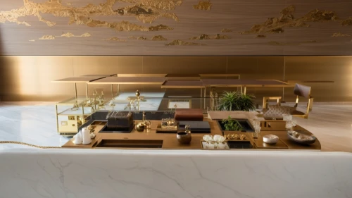 countertop,amanresorts,bar counter,gold bar shop,modern kitchen interior,kitchen counter,luxury bathroom,countertops,model house,tea ceremony,japanese-style room,luxury home interior,corian,cosmetics counter,modern kitchen,dining table,apple desk,counter top,kitchen design,display case,Photography,General,Realistic