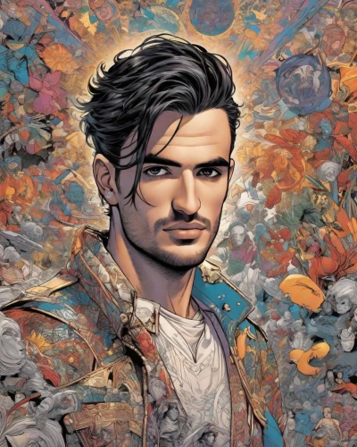 pacitti,ulusoy,zlatko,arjona,mantlo,damien,falco,tinelli,jasinski,uncharted,tennant,superman,portrait background,joaquin,federer,lando,kurt,askani,palmiotti,sandman,Digital Art,Comic