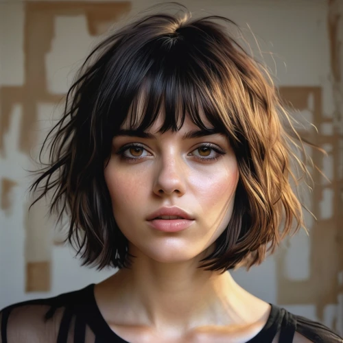 shorthair,bangs,maia,alita,beautiful face,fringe,shorthaired,freja,marcella,short blond hair,portrait of a girl,khnopff,mesmerizing,clara,parisienne,smooth hair,szohr,fringes,haired,girl portrait,Conceptual Art,Graffiti Art,Graffiti Art 10