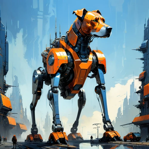 garrison,cyberdog,foxhound,defence,cerberus,animatrix,companion dog,tau,oberweiler,mecha,mech,hound,defend,canine,quadruped,dog illustration,tankor,defense,vigilant dog,stray dog,Conceptual Art,Sci-Fi,Sci-Fi 01