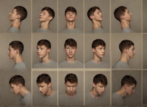 multiple exposure,necks,undercuts,collage,multiplicity,facial expressions,undercut,multiheaded,haar,back of head,mugshots,supercuts,guilmant,hair loss,haircuts,visages,hair cut,filmstrip,haircutting,morphs,Common,Common,None