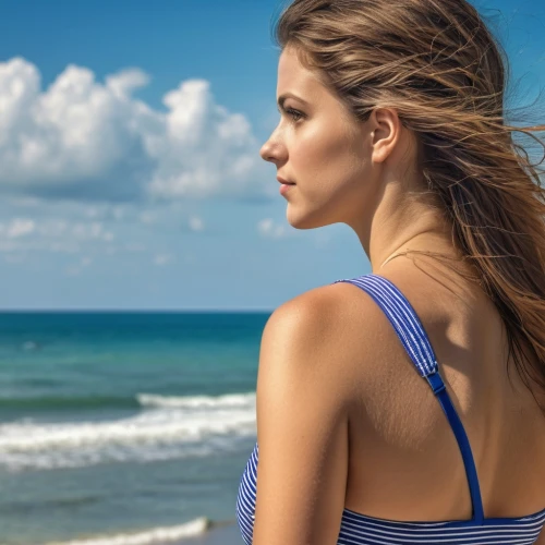 beach background,surfwear,girl on the dune,ocean background,azzurro,athleta,oratore,beach scenery,diethylstilbestrol,sternocleidomastoid,by the sea,half profile,summer background,shades of blue,sclerotherapy,coastwatchers,breathwork,oceanview,profile,girl in swimsuit,Photography,General,Realistic