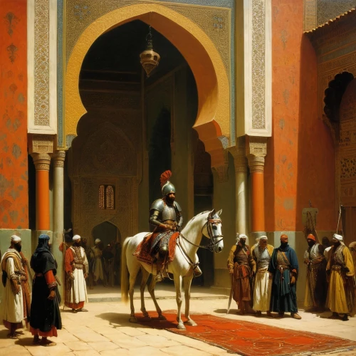 la kasbah,marrakesh,kasbah,orientalist,caravanserais,samarqand,moorish,sultans,caravanserai,glaoui,caravansary,taroudant,marrakech,mauritanian,orientalism,dervishes,durbar,bazars,maroc,khitans,Art,Classical Oil Painting,Classical Oil Painting 42