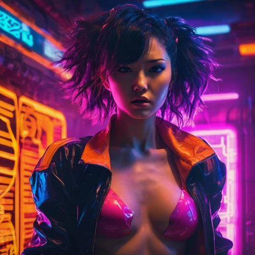 cyberpunk,motoko,neon body painting,neon,cyberpunks,neon light,vi,neon lights,zhu,bladerunner,synth,synthetic,neon arrows,futuristic,ryoko,neon sign,akira,neon colors,domino,decade,Conceptual Art,Sci-Fi,Sci-Fi 27