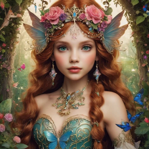 faery,faerie,fairy queen,fairie,fantasy art,faires,fairy tale character,fairy,flower fairy,fantasy portrait,fairyland,little girl fairy,fairy world,seelie,fantasy picture,rosa 'the fairy,the enchantress,fairest,fairy tale,thumbelina,Illustration,Realistic Fantasy,Realistic Fantasy 02