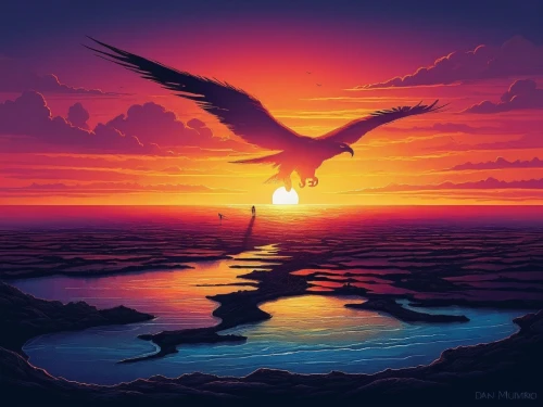 sea swallow,tropicbird,tropicbirds,sea birds,sea bird,seagulls,bird in the sky,crested terns,flying sea gulls,gulls,seagull,flying birds,bird island,daybreak,fairy tern,frigatebirds,sea gulls,bird kingdom,sunrise in the skies,world digital painting,Illustration,Realistic Fantasy,Realistic Fantasy 25