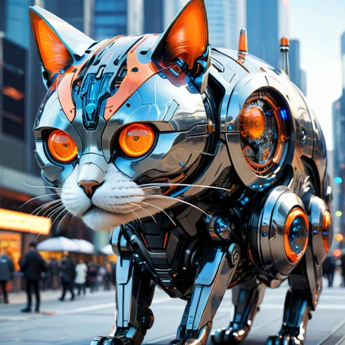 citycat,cat vector,armored animal,cyberdog,breed cat,gatab,cat warrior,catclaw,street cat,prowl,alleycat,tabby cat,cerberus,chat bot,alley cat,cat sparrow,cybernetic,worldcat,catterson,zoids,Conceptual Art,Sci-Fi,Sci-Fi 05