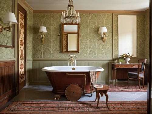 bath room,washstand,victorian room,limewood,washlet,gournay,luxury bathroom,intensely green hornbeam wallpaper,washbasin,danish room,driehaus,old victorian,chartreuse,zoffany,yellow wallpaper,victorian style,fromental,wallcovering,claridge,fortuny,Photography,General,Realistic