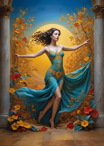 sirena,autumn background,fantasy picture,flamenca,belle,fantasy art,yellow rose background,fantasia,fantasy portrait,persephone,throwing leaves,mermaid background,margairaz,dancer,juliet,pasodoble,baoshun,amphitrite,water nymph,oshun