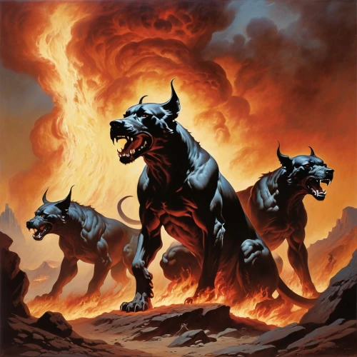 hellhounds,hellhound,cerberus,warhorses,horsemen,centaurs,garridos,furies,toros,bucephalus,lusitanos,infernales,kerberos,horseman,chevaux,cheval,charioteers,wargs,huyghe,barghest,Conceptual Art,Fantasy,Fantasy 29