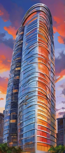 largest hotel in dubai,futuristic architecture,changfeng,hongdan center,the energy tower,vdara,capitaland,zhengzhou,renaissance tower,glass building,tianjin,ulaanbaatar centre,skylstad,tallest hotel dubai,youzhou,zhangzhou,nanning,changzhou,residential tower,citicorp,Conceptual Art,Oil color,Oil Color 25