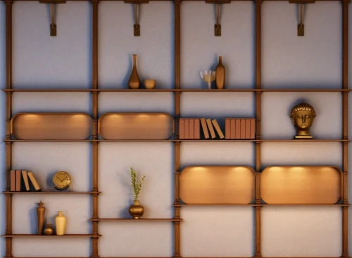 sconces,terracotta tiles,wall lamp,wall light,tealight,art deco background,ornamental dividers,tiles shapes,sideboards,wall panel,patterned wood decoration,ambient lights,gold wall,derivable,shelving,table lamps,bronze wall,backsplash,honeycomb grid,luminaires,Photography,General,Realistic