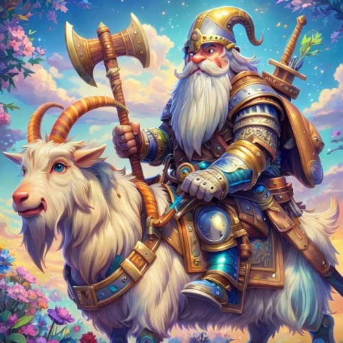 kolins,ullr,vikingskipet,shennong,arthus,wukong,yuhuan,thorbjorn,odin,fantasy animal,skillicorn,falstad,tirion,uther,brewmaster,nikorn,bawazir,unicorn background,pandarus,fantasy portrait,Common,Common,Cartoon