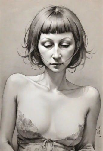 charcoal drawing,mathilda,viveros,yasumasa,charcoal,charcoal pencil,pencil drawings,imamovic,currin,donsky,decolletage,grisaille,girl with cloth,kisling,nomellini,chalk drawing,gangloff,lempicka,foujita,witkin,Digital Art,Ink Drawing