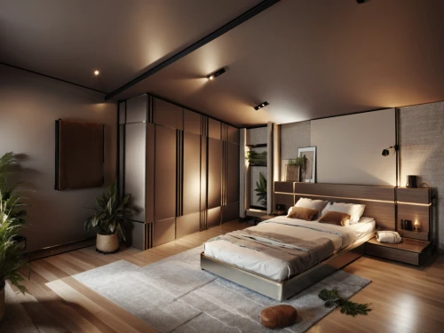 modern room,bedroom,sleeping room,loft,bedrooms,3d rendering,japanese-style room,great room,interior modern design,guest room,interior design,chambre,modern decor,livingroom,render,roominess,living room,shared apartment,home interior,smart home,Photography,General,Realistic