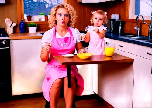 girl in the kitchen,housework,milkmaids,housewives,nannies,homemakers,housewife,homemaking,juicing,housemother,mom and daughter,bananarama,domestic,cleaning woman,homemaker,highchairs,domestic life,kitchenettes,stepmom,shirley temple,Illustration,American Style,American Style 10