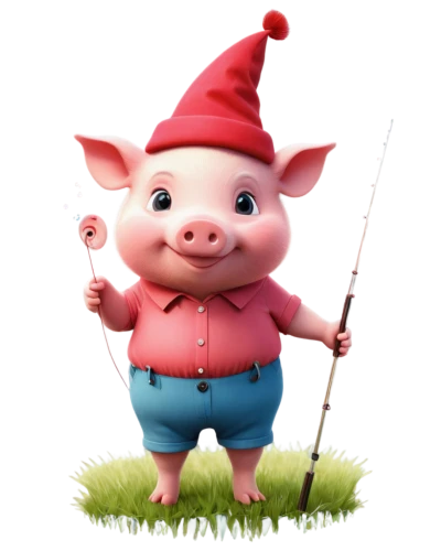 mcdull,cartoon pig,piglet,pigman,gnomeo,pig,piggot,pigneau,porky,piggly,pignero,olimar,porker,gnome,pignataro,clanger,hamble,suckling pig,valentine gnome,hogfather,Illustration,Abstract Fantasy,Abstract Fantasy 06