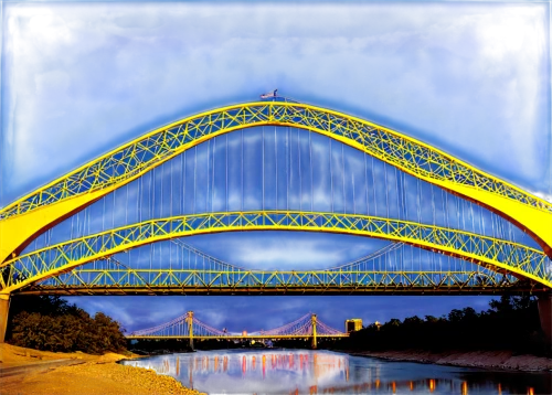 bridge arch,memorial bridge,rainbow bridge,cable-stayed bridge,hohenzollern bridge,pattullo,viadana,centerbridge,ponte,viaducto,ravenel,puente,love bridge,viaducts,angel bridge,viola bridge,bridge,pont,scenic bridge,harbor bridge,Illustration,Retro,Retro 15