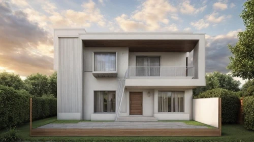 modern house,3d rendering,frame house,two story house,residencial,residential house,modern architecture,cubic house,inmobiliaria,house shape,vivienda,stucco frame,house drawing,duplexes,revit,homebuilding,render,passivhaus,floorplan home,danish house