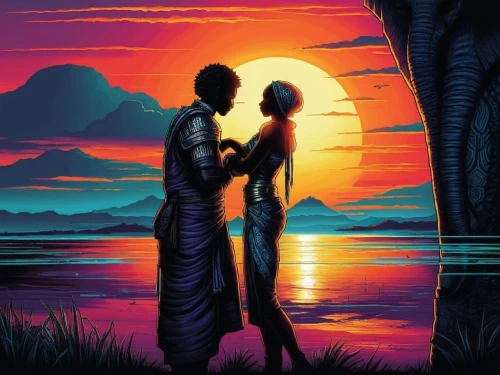 vintage couple silhouette,couple silhouette,romantic scene,loving couple sunrise,silhouette art,dusk background,honeymoon,romantic portrait,romantic night,kerala,dusk,art silhouette,sunset,kaadhal,kadhal,before the dawn,kovalam,moonrise,black couple,silhouette,Illustration,Realistic Fantasy,Realistic Fantasy 25