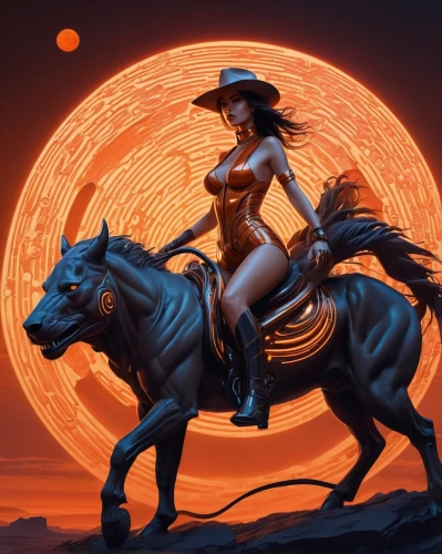 cowgirl,western riding,barsoom,cowgirls,horsewoman,horseback,filoni,rodeo,giddyup,cowpoke,cowboy,cow boy,centaurs,highwayman,vaquero,garrison,centaur,westerns,stagecoach,pardner,Conceptual Art,Sci-Fi,Sci-Fi 24