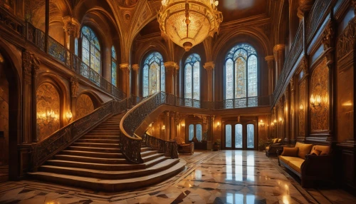 staircase,ornate room,hall of the fallen,hallway,ornate,staircases,entrance hall,labyrinthian,neogothic,grandeur,baroque,royal interior,stairway,hungarian parliament building,rijksmuseum,europe palace,theed,opulence,hearst,winding staircase,Art,Classical Oil Painting,Classical Oil Painting 18