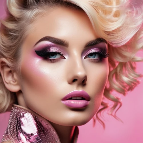 pink beauty,neon makeup,airbrushed,women's cosmetics,vintage makeup,injectables,loboda,bright pink,juvederm,makeup artist,pink glitter,eyes makeup,color pink,airbrush,expocosmetics,jeffree,cosmetics,retouching,pink background,fringed pink,Photography,General,Fantasy