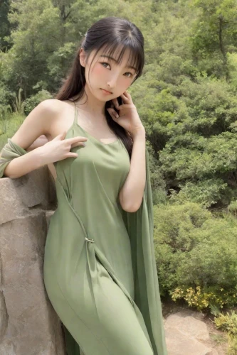 xiaoqing,green dress,in green,soju,qixi,heungseon,yangmei,xiaohui,yifei,xiaofei,green screen,mion,koreana,xiaohong,nodari,greenscreen,su yan,yingjie,zhui,sihui