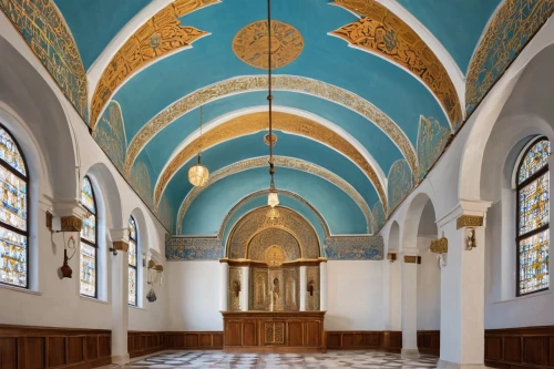 synagogues,synagogue,pilgrimage chapel,interior view,christ chapel,collegiate basilica,choir,presbytery,vaulted ceiling,interior,synagoge,greek orthodox,baptistry,the interior,santa maria degli angeli,chapel,chappel,the interior of the,damascene,apse,Illustration,Realistic Fantasy,Realistic Fantasy 43