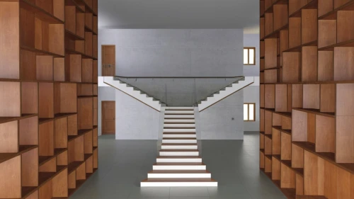 staircase,staircases,bookshelves,stairwell,hallway space,bookcases,hejduk,associati,bookcase,outside staircase,adjaye,shelving,stairway,wooden stairs,stairwells,escalera,stair,passageway,stairs,hallway,Photography,General,Realistic
