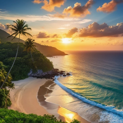 hawaii,tropical beach,beautiful beaches,sunrise beach,brazilian beach,beautiful beach,dream beach,beach landscape,caribbean,caribbean beach,the caribbean,tropical sea,beach scenery,ocean paradise,coastal landscape,caribbean sea,paradises,south pacific,mountain beach,paradise beach,Photography,General,Realistic