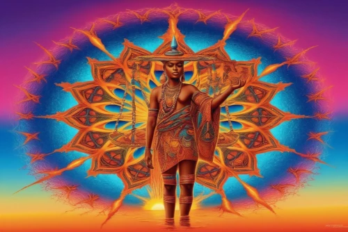 sun god,sundancer,solar plexus chakra,nakshatras,shamanic,sun king,akhnaten,shamanism,surya namaste,sun,merkabah,nataraja,mantra om,aum,samsara,tantrik,sol,shaman,oracular,maharishi,Illustration,Realistic Fantasy,Realistic Fantasy 39